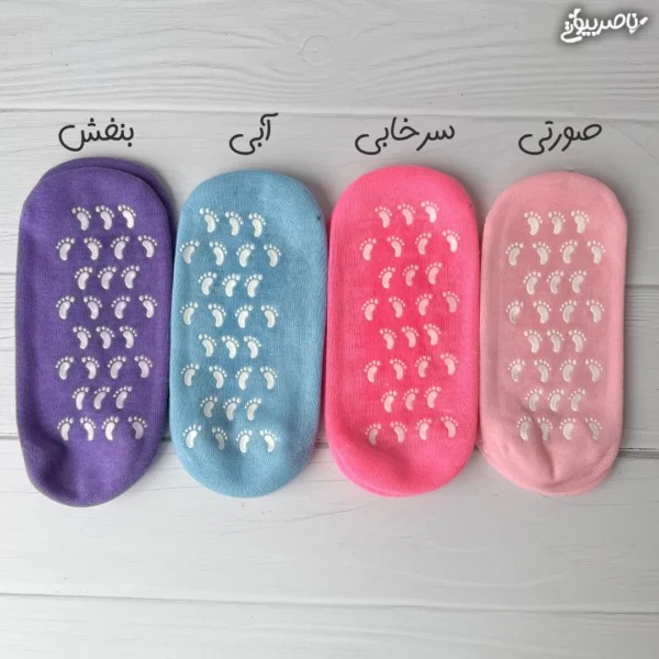 جوراب سیلیکونی نرم کننده و رفع ترک پا