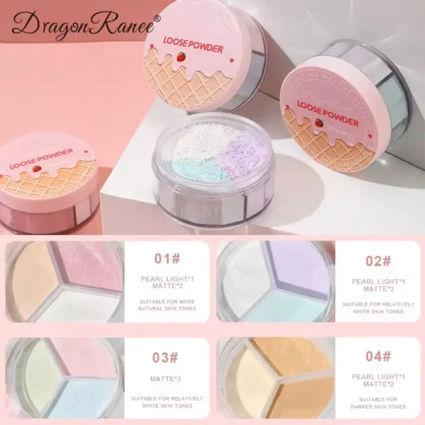 پودر فیکس رنگی طرح بستنی DRAGON