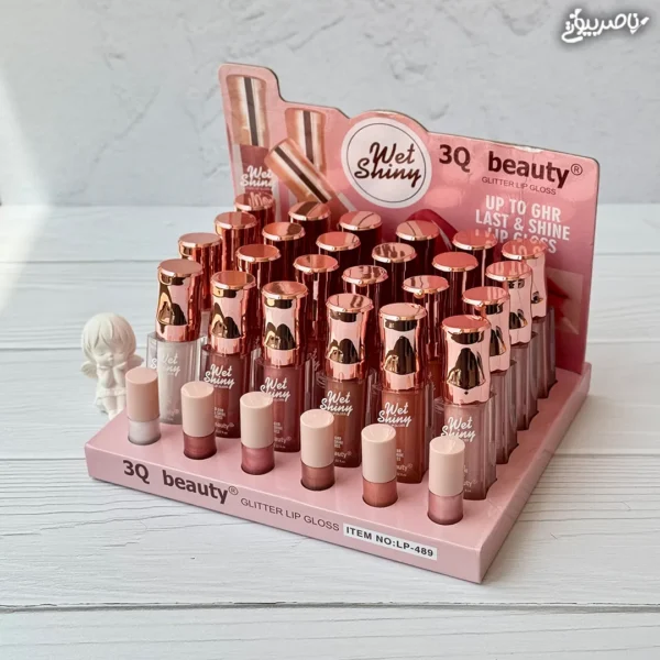 لیپ گلاس شاین‌ دار گلیتری 3Q Beauty