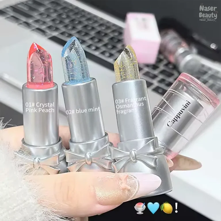 رژ لب حرارتی کریستالی Cappuvini طرح پاپیون